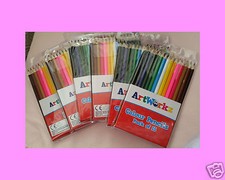 ARTWORKZ SUPER COLOUR PENCILS - 15 IN WALLET - BRAND NEW - SEALED