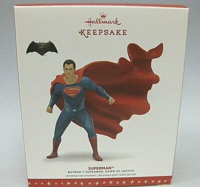 2017 HALLMARK Christmas Ornament SUPERMAN Dawn of Justice Batman V Superman NIB