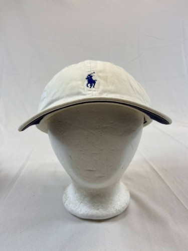 Polo Ralph Lauren Baseball Cap Buckleback Hat Leather Strap White Casual Wear