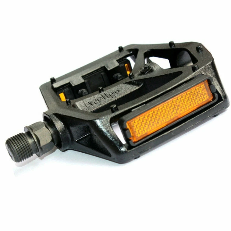 Pedal de ciclismo Wellgo B249 aleación de aluminio ligero negro DU rodamiento pedales MTB Foto 3 de 4