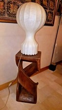 FLOS CAT TABLE LAMP WITH WOOD ART WORK SUPPOR...