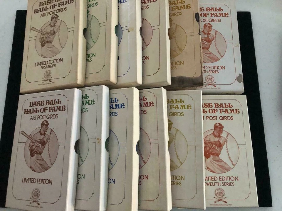 Perez Steele Baseball Hall of Fame Art Postcard Matched Numbered Set Series 1-12 - Image 3 of 3