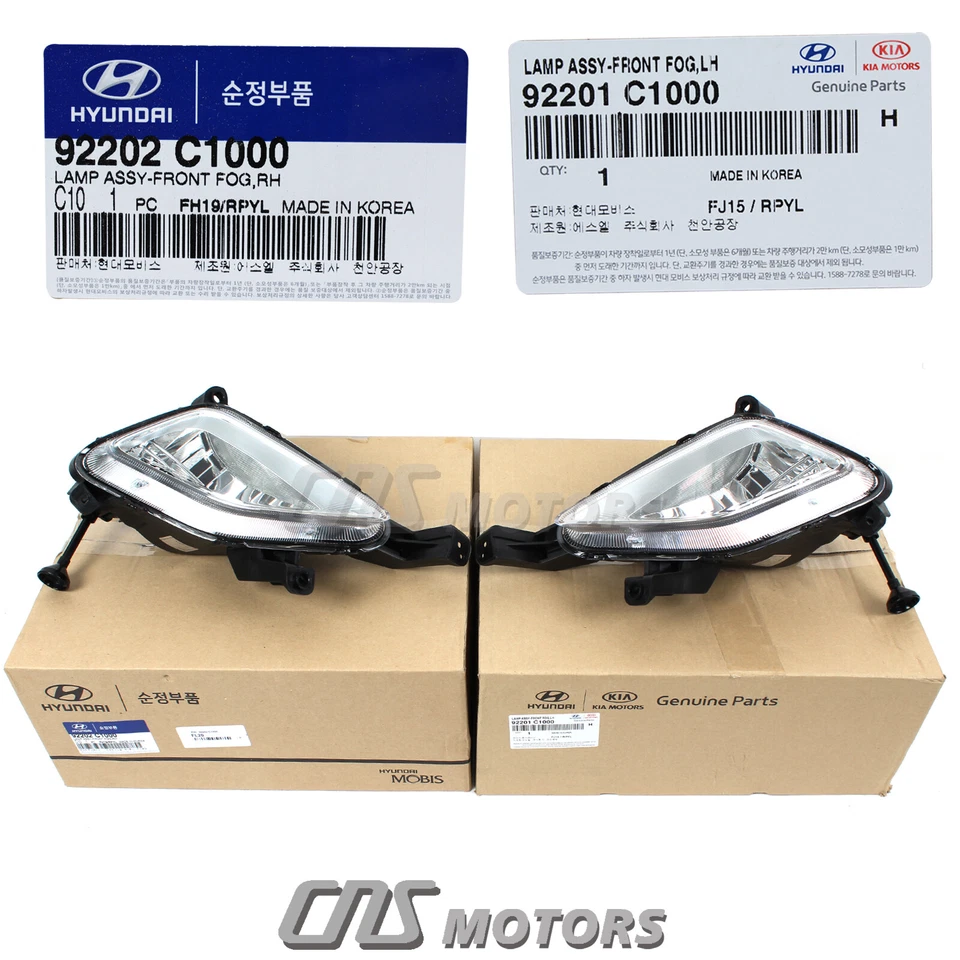 GENUINE Fog Light Lamp LEFT & RIGHT for 15-17 Hyundai Sonata OEM 92201C1000⭐⭐⭐⭐⭐ Foto 2 de 4