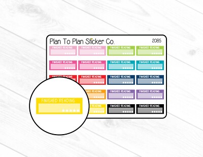 2085~~Finished Reading Planner Stickers.
