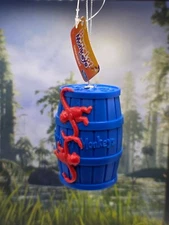 Barrel Of Monkeys Game Toy Plastic Christmas Ornament Ruz NWT NOSTALGIC