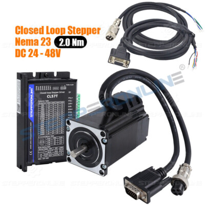 1 Achse Closed Loop Stepper Motor Nema 23 2Nm & Schrittmotor Driver CL57T V4.1