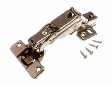 3 Pair Of Sprung Cabinet Hinges 35mm 190° Cruciform Plate All Slide-On Onestop