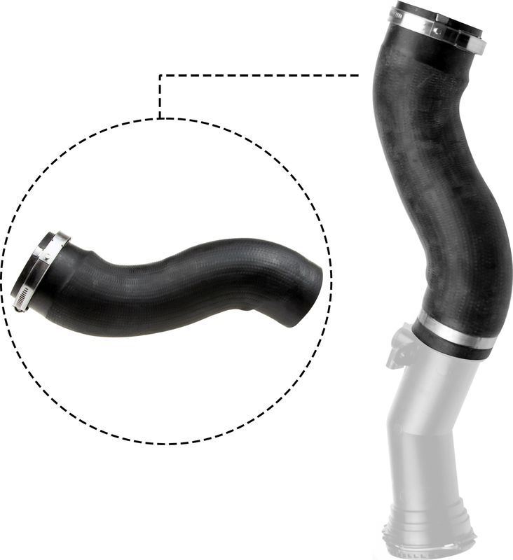 Gates 09-0755 Charge Air Hose Air Supply System Fits BMW 1 Series 3 Series