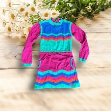 Kenzo Retro Theme Girls Sweater Size 8A/128 may fit 4-5 Year Check Measurements