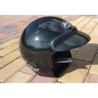 Airoh Angel Color Metallic Schwarz Jet Scooter Helm Schutz Sicher Tour