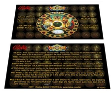 Bally Safe Cracker Pinball Custom Apron Instruction Cards v1