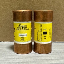 NEW LOT OF 2 Bussmann LPJ-60SP 60AMP 600VAC LOW-PEAK DUAL-ELEMENT CLASS J FUSE