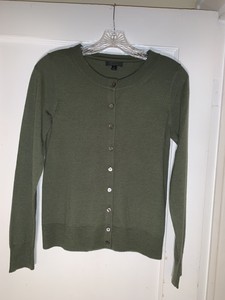 J Crew Olive Green Wool Tippi Cardigan Sweater 91212 Sz Small Ebay