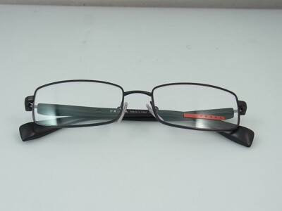 Prada VPS 50B 1BO-101 Brille Brillenfassung Lesebrille 53-17-140 Schwarz Damen