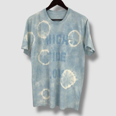 OUTERKNOWN Herren T-Shirt Gr. M Tide Shift Tie Dye Bio Baumwolle Blau Surf Tee