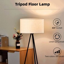 Stehleuchte Standlampe Stehlampe Boho Käfig-Design Metall Stoffschirm H 156cm