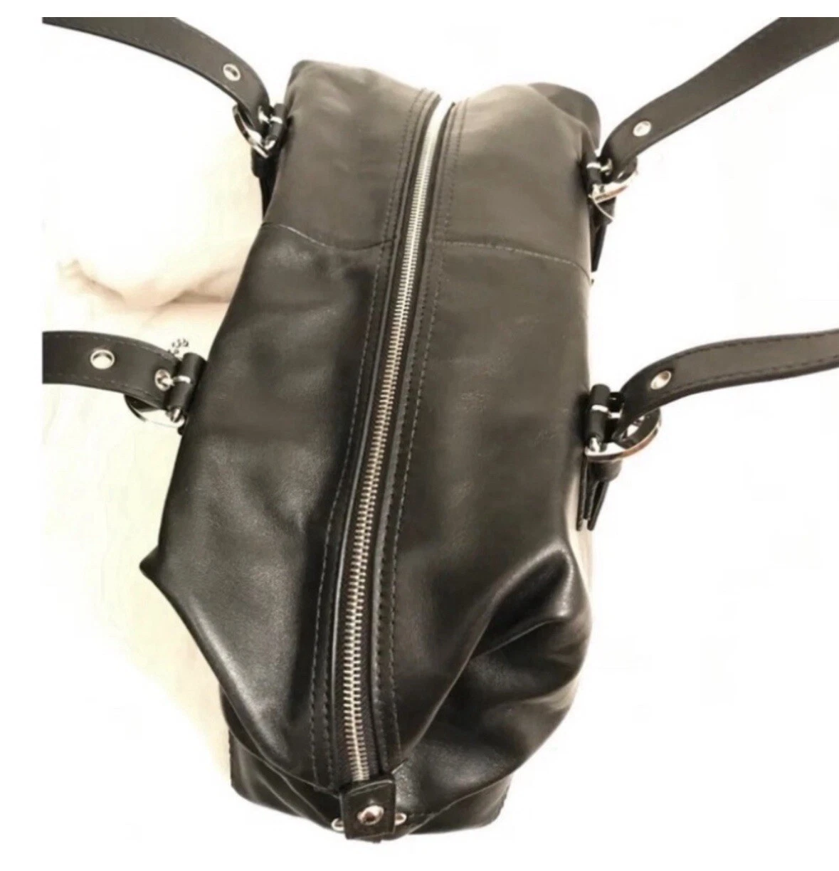 BORSA SHOPPER GRANDE COACH SOHO 2 VIE IN PELLE NERA F17220