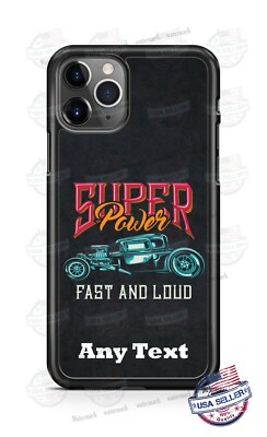 Vintage Hot Rod Super Power Fast Car Phone Case For iPhone 12 Samsung LG Google