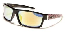 Locs Oval Bandana Men's Sunglasses - LOC 91172 Chrome burgundy Red