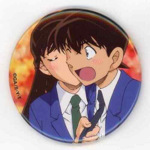 Detective Conan Shinichi Kudo Mori Ran Trading Can Badge G Detective Conan Pl...
