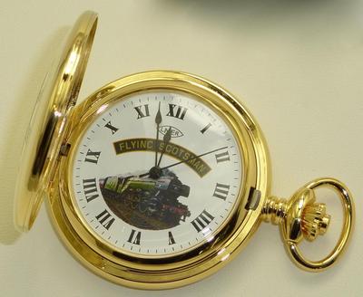 half hunter fob watch