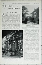 1902 Print Royal Dockyards Chatham Schiffbau Schlachtschiff Irresistible Goliath