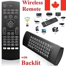 Backlit Wireless Keyboard Remote Control Mouse for Android TV Box Computer PS4
