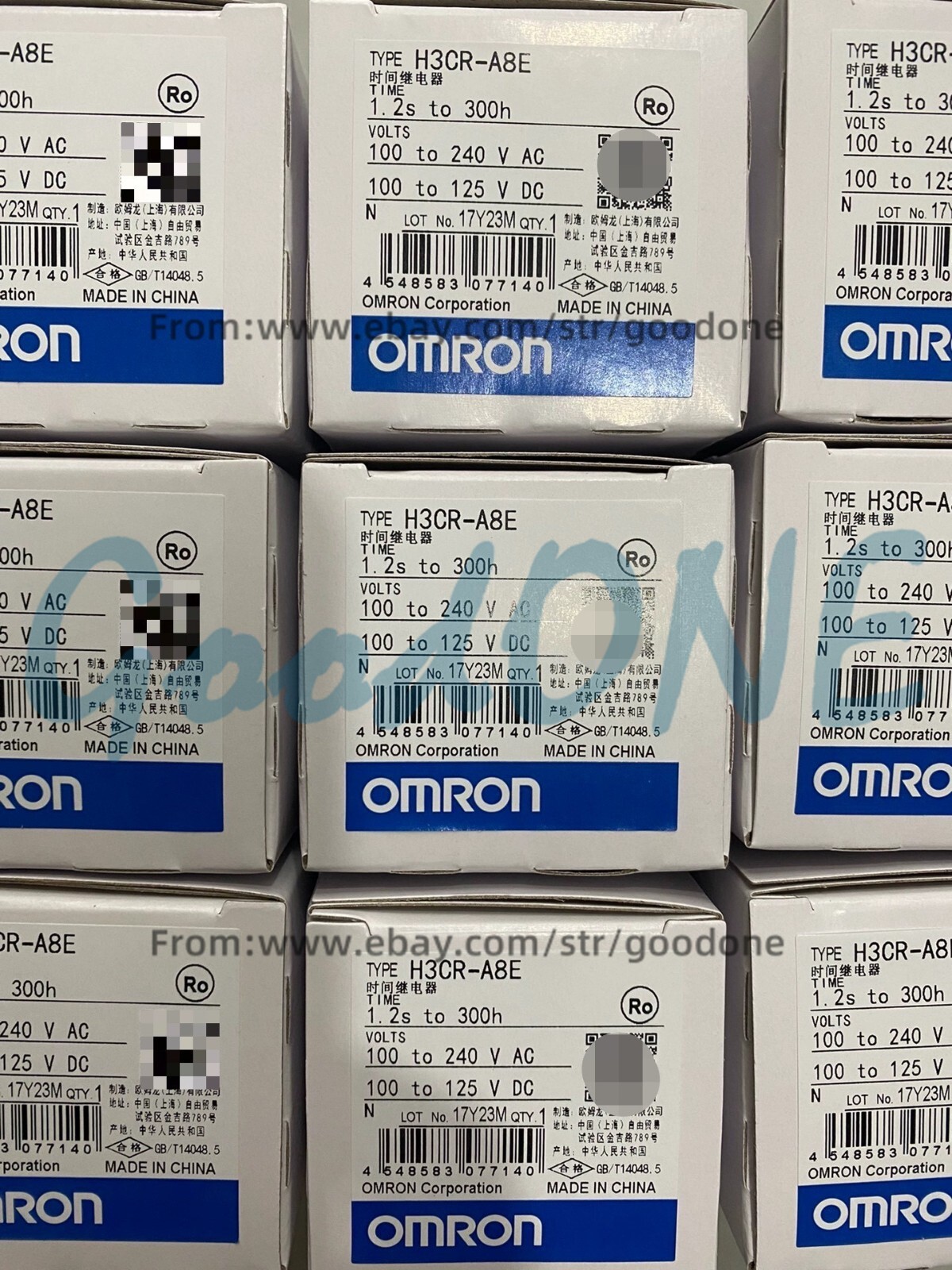 NEW OMRON H3CR-A8E H3CRA8E Timer 100-240VAC/100-125VDC 1PC