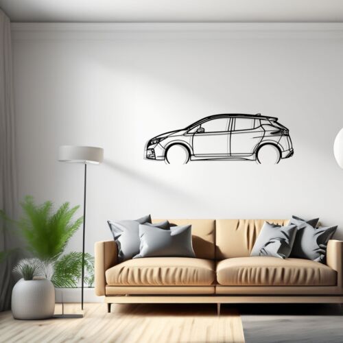 Leaf Nismo 2020 Detailed Silhouette Metal Wall Art, Birthday Gift, Gift for Him, - 第 1/11 張圖片