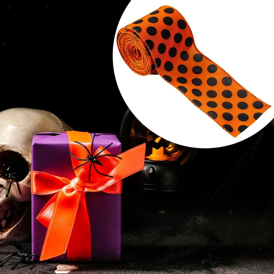 Ruban D'Halloween, Fournitures D'emballage Cadeau pour Projets - Photo 4/4