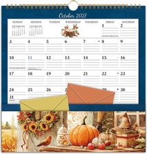 Calendar - Wall Calendar with Pocket, January to December 12'' x 12'' 2027