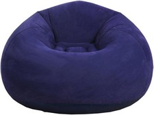Bean Bag Chair, Ultra Soft Inflatable Lazy Sofa Memory Foam Bean Bag Chair Co...