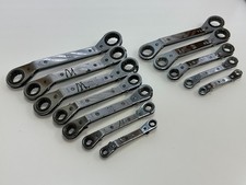 MAC Tools USA 12pc Ratcheting OFFSET Box Wrench Set, Metric 7-21mm, SAE 1/4-7/8"
