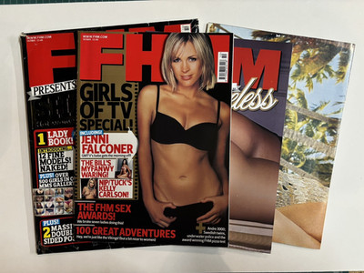 FHM Magazine: Oct 2005: Jenni Falconer, Kelly Clarkson + FREE Shameless Bk: NEW