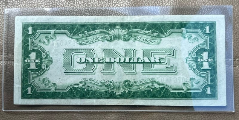 1934 ((FUNNY BACK)) $1 Silver Certificates ((XF+AU))  Paper  Currency Auction