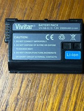 Vivitar VIV-NB-EL15 7.0V 2500mAh Li-ion Battery Pack for Nikon Camera