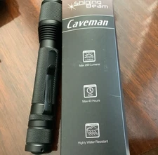 ShiningBeam “Caveman” Super High Grade 290 Lumens AA Flashlight NOS