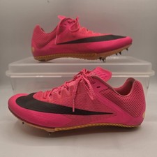 Nike Zoom Rival S 10 Track Spikes Men  s 7.5 Pink Crimson Sprint Shoes w/ Bag