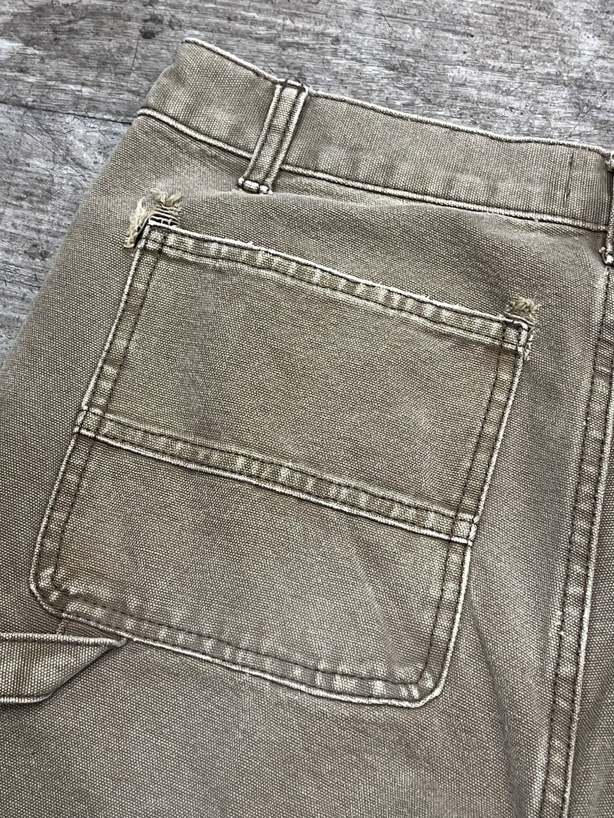 Elwood Industry Double Knee Carpenter Pants Size 31×29 Brown Beige