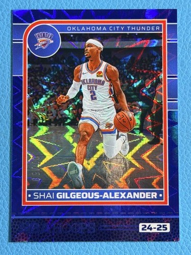 Shai Gilgeous-Alexander 2024-25 Panini NBA Hoops 07/59 Blue Explosion #126