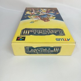 Last Bible III 3 Atlus Super Famicom SFC Japan RPG w/ Box Manual Tested