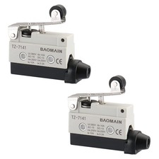 Baomain Limit Switch Short Hinge Roller Lever Momentary Type SPDT 1NC 1NO AC...