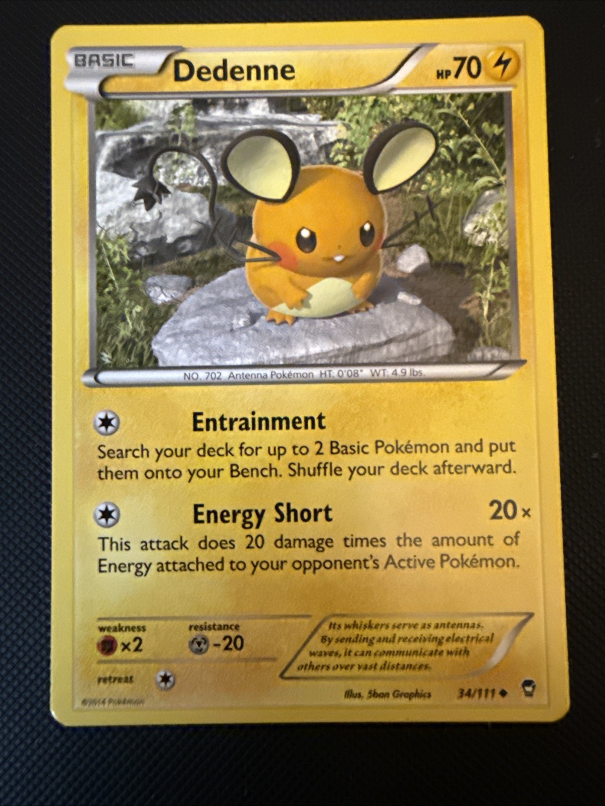 Dedenne 34/111 Pokemon Furious Fists TCG English LP