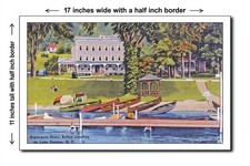 New York 1940s - Algonquin Hotel, Bolton Landing, on Lake Georg - 11x17 Poster