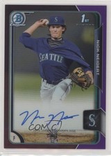 2015 Bowman Draft Chrome Pick Purple Refractor 96/250 Nick Neidert Auto s3g