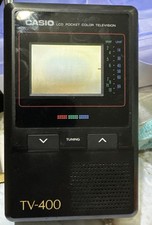 CASIO VINTAGE POCKET LCD TELEVISION TV-400 (Parts Or Repair) Read inf