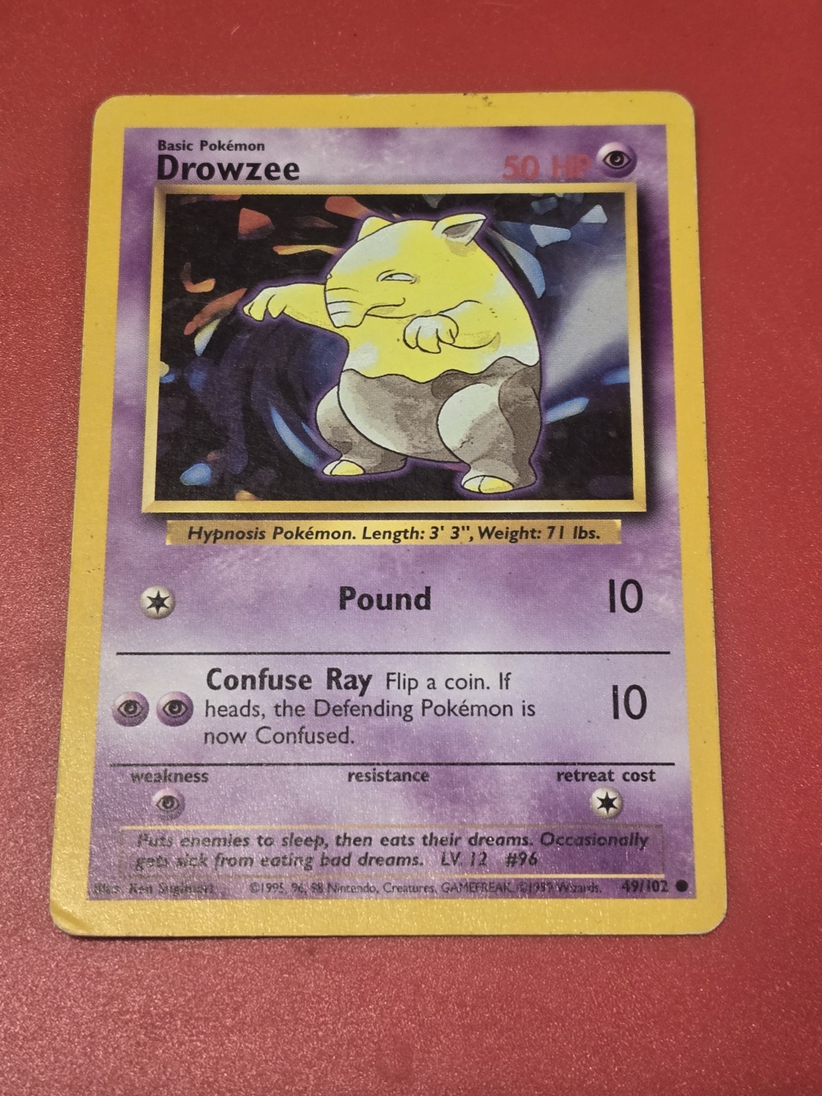Drowzee 49/108 , Pokemon Card, Evolutions, 2016, Psychic, Common)