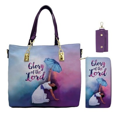 Glory Of The Lord Handbag With Matching Wallet & Keyholder