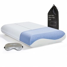 Cooling Memory Foam Pillow for Neck Pain Relief, Firm Ergonomic Cervical Neck...