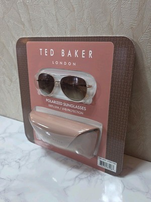 TED BAKER Womens Rose Gold Brown Gradient Polarized Metal  display picture 2